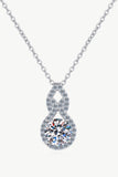 1 Carat Moissanite Pendant Necklace