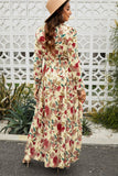 Floral Flounce Maxi Dress