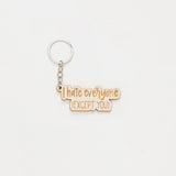 Letter Wooden Key Chain