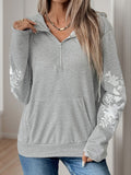 Perfee Half Zip Long Sleeve Hoodie