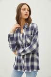 Be Cool Plaid Flannel Button Down Shirt with Chest Pocket