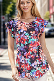 Heimish Ruffle Sleeve Floral Top