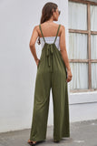 Tied Spaghetti Strap Wide Leg Jumpsuit