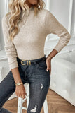 Mock Neck Long Sleeve Sweater