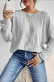 Crossover Backless Long Sleeve Knit Top