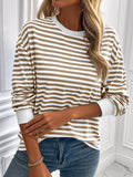 Ivy Lane Striped Round Neck Long Sleeve Sweatshirt