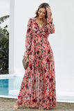 Floral Flounce Maxi Dress