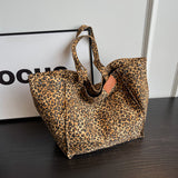 Leopard Canvas Tote Bag