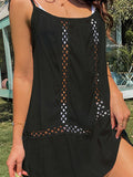 Cutout Scoop Neck Spaghetti Strap Cover Up