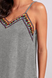 Geometric V-Neck Spaghetti Strap Cami