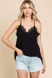 Culture Code Lace Detail Spaghetti Strap Cami