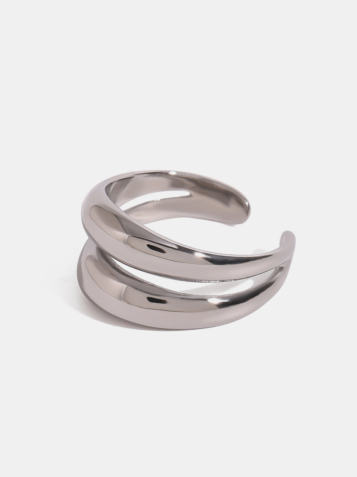 Stainless Steel Double-Layered Ring