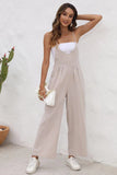 Tie Back Sleeveless Wide Leg Jumpsuit