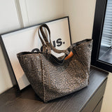 Leopard Canvas Tote Bag