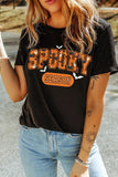 SPOOKY SEASON Round Neck Short Sleeve T-Shirt