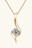 1 Carat Moissanite 925 Sterling Silver Necklace