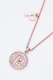 Adored Moissanite K to T Pendant Necklace