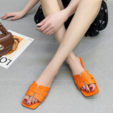 Open Toe PU Leather Sandals