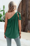 Swiss Dot Single Shoulder Tank