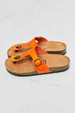 MMShoes Drift Away T-Strap Flip-Flop in Orange