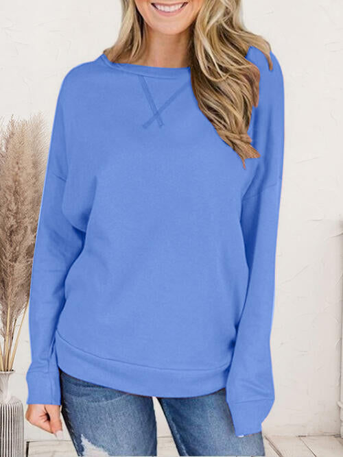 Dropped Shoulder Long Sleeve T-Shirt