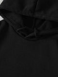 Graphic Drawstring Hoodie with Pocket