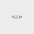 Flower Shape 925 Sterling Silver Zircon Ring