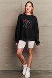 Simply Love Full Size MERRY AND BRIGHT Graphic Sweatshirt