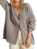 Button Up Long Sleeve Cardigan