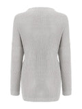 Round Neck Drop Shoulder Sweater