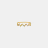 Wave Shape 925 Sterling Silver Ring