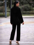 Long Sleeve Blazer and Pants Set