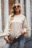 Round Neck Dropped Shoulder Sweatshirt