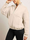 Half-Zip Long Sleeve Sweatshirt