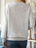 Round Neck Dropped Shoulder Sweatshirt