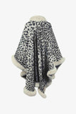 Leopard Open Front Poncho