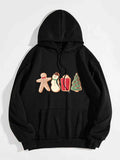 Graphic Drawstring Hoodie with Pocket