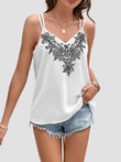 V-Neck Printed Sleeveless Cami