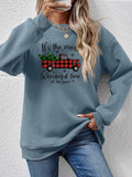 Graphic Round Neck Long Sleeve Sweatshirt