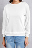 Round Neck Dropped Shoulder Sweatshirt