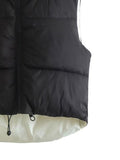 Zip Up Drawstring Reversible Vest