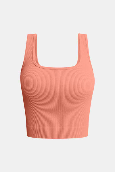 Square Neck Wide Strap Active Tank