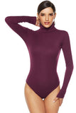 Ribbed Turtleneck Long Sleeve Bodysuit