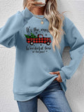 Graphic Round Neck Long Sleeve Sweatshirt