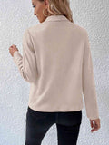 Collared Neck Long Sleeve Jacket