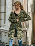 Camouflage Button Up Long Sleeve Cardigan