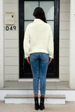 Cable-Knit Turtleneck Long Sleeve Sweater