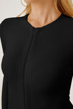 Zip Up Long Sleeve Bodysuit