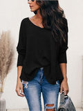 V-Neck Long Sleeve T-Shirt