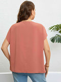 V-Neck Short Sleeve Blouse